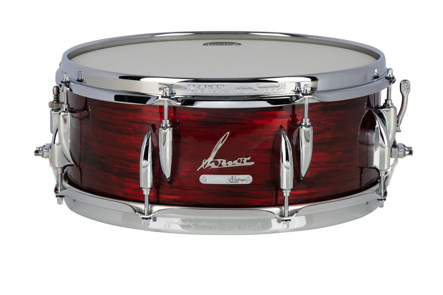 Vintage Series 14"X 5.75" Snare Drum-VINTAGE RED OYSTER