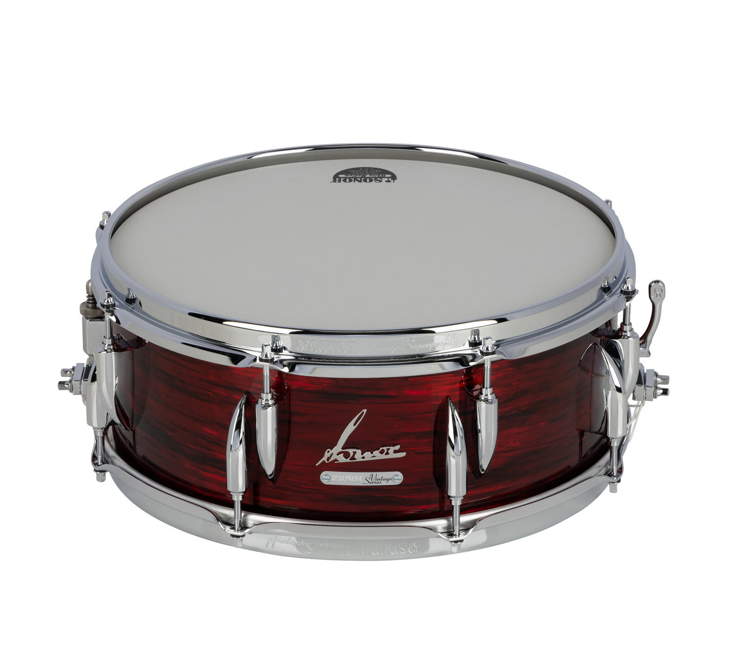 Vintage Series 14"X 5.75" Snare Drum-VINTAGE RED OYSTER