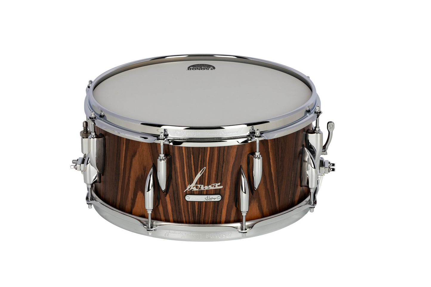VINTAGE SERIES 14"X 6.5" SNARE DRUM-ROSEWOOD SEMI-GLOSS