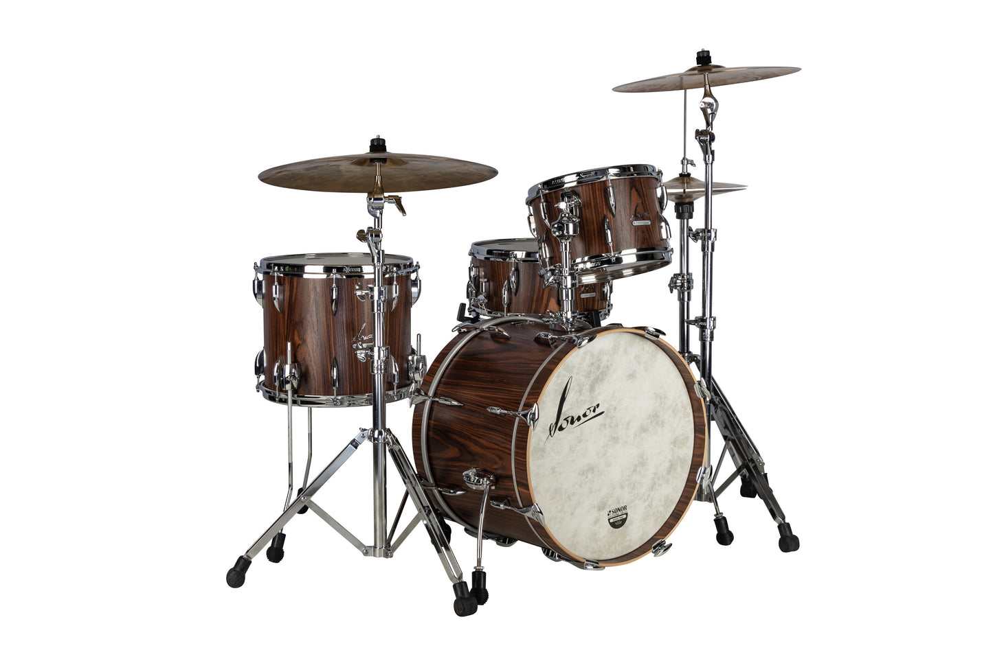 Sonor Vintage Series 3-Piece Kit 20/12/14 W/Mount in Rosewood Semi Gloss