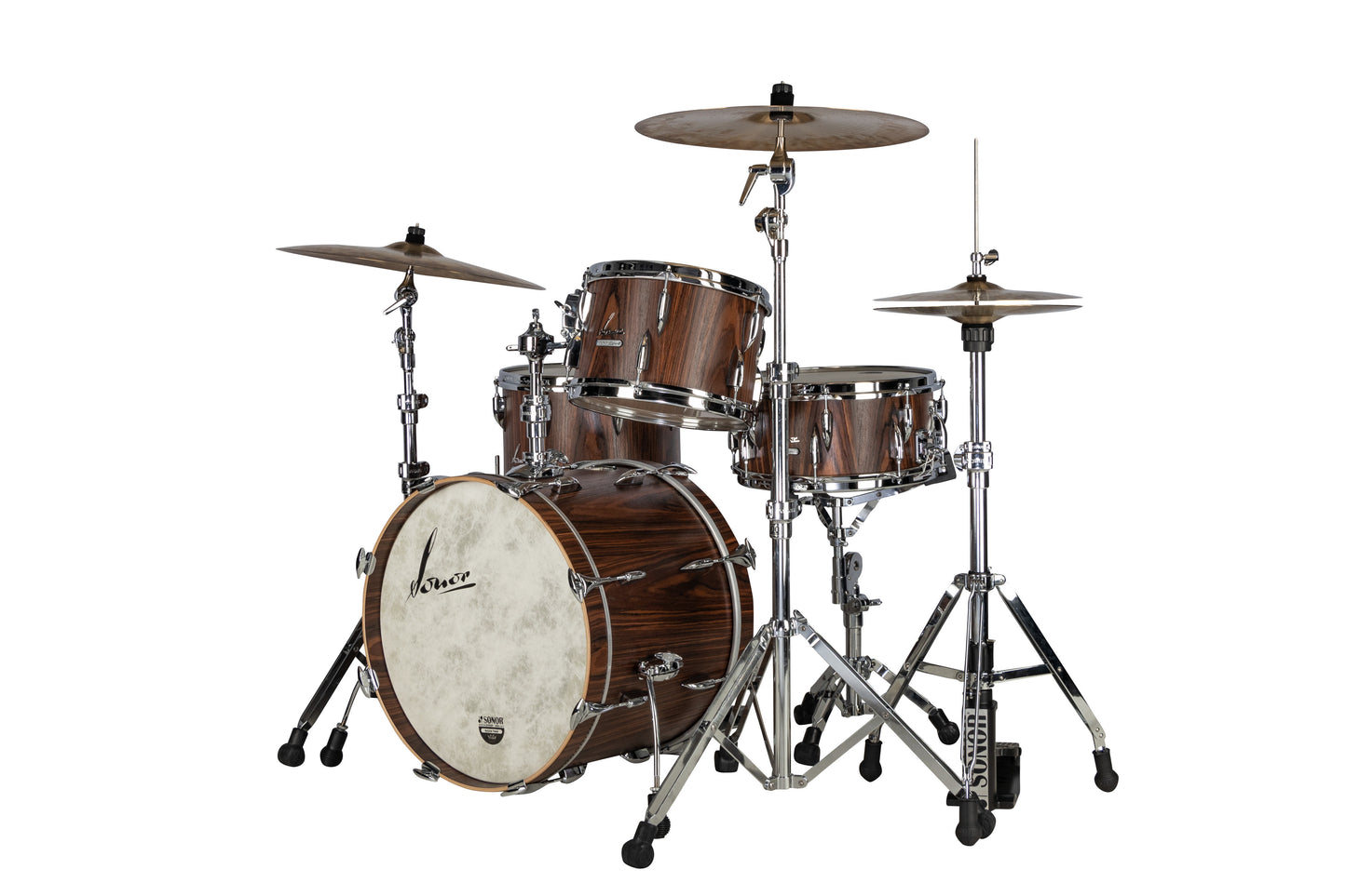 Sonor Vintage Series 3-Piece Kit 20/12/14 W/Mount in Rosewood Semi Gloss