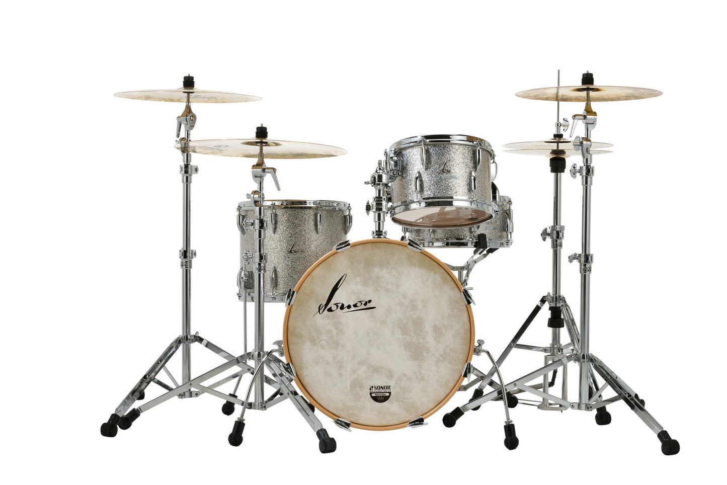 SONOR VINTAGE SERIES 20" 3PC SHELL PACK W/MOUNT-VINTAGE RED OYSTER