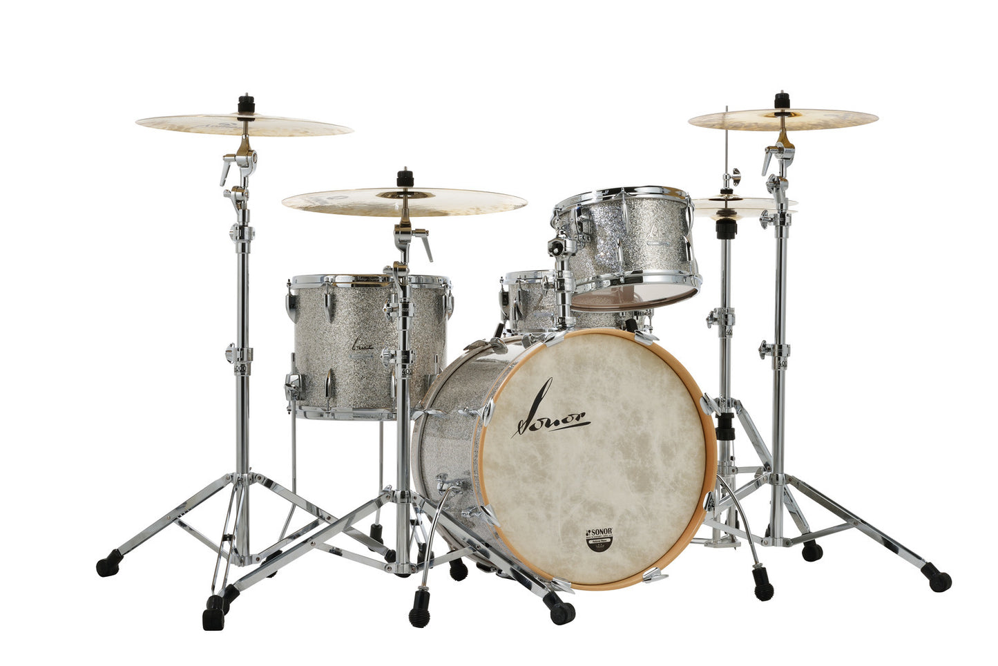 SONOR VINTAGE SERIES 20" 3PC SHELL PACK W/MOUNT-VINTAGE RED OYSTER