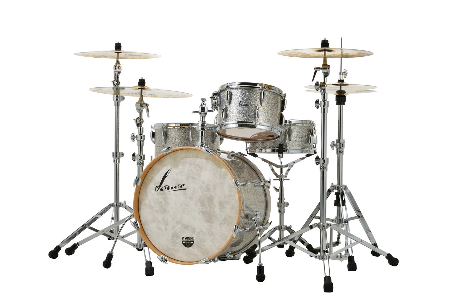 SONOR VINTAGE SERIES 20" 3PC SHELL PACK W/MOUNT-VINTAGE RED OYSTER