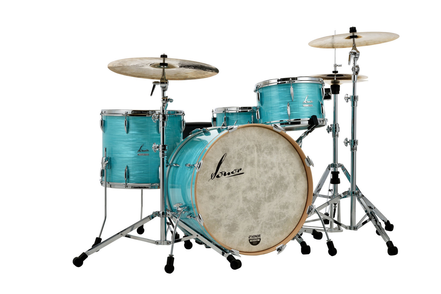 SONOR VINTAGE SERIES 22" 3PC SHELL PACK W/MOUNT-CALIFORNIA BLUE