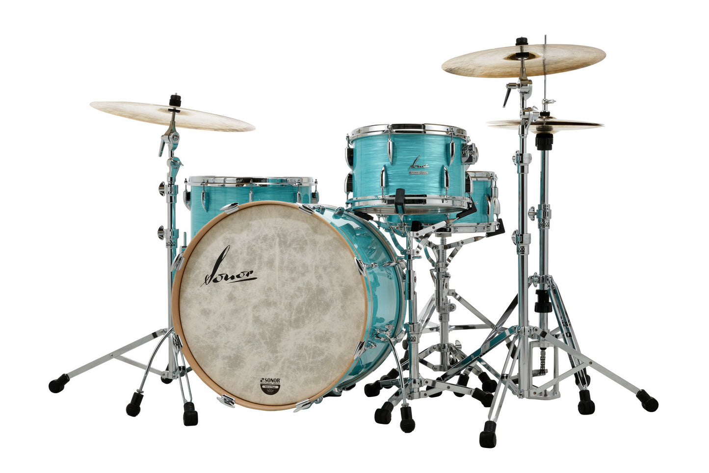 SONOR VINTAGE SERIES 22" 3PC SHELL PACK W/MOUNT-CALIFORNIA BLUE
