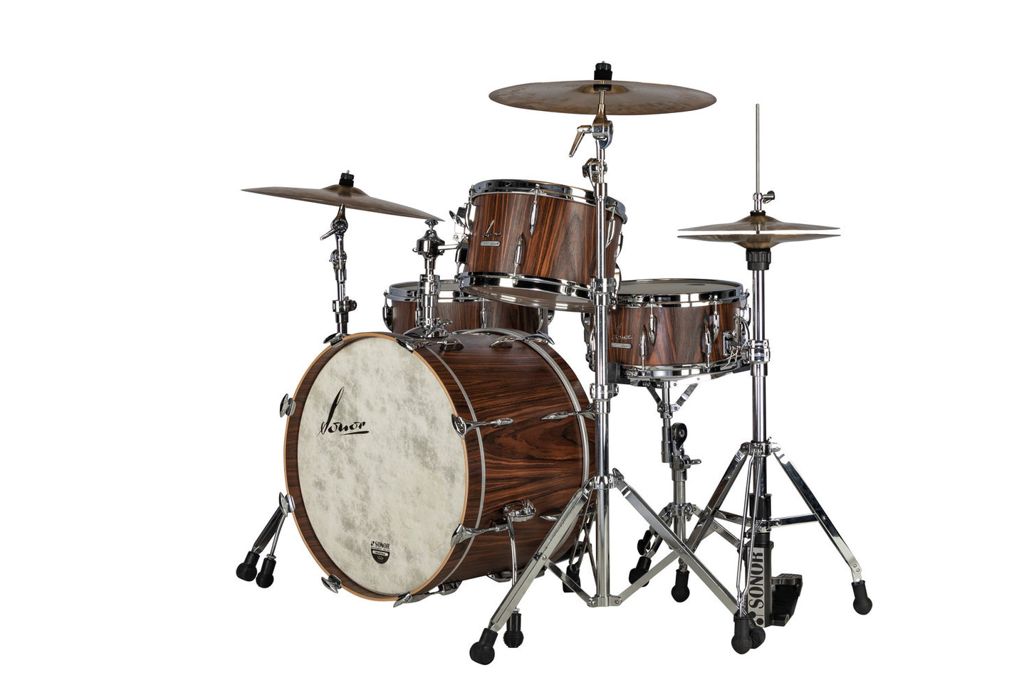 SONOR VINTAGE SERIES 22" 3PC SHELL PACK W/MOUNT-ROSEWOOD SEMI-GLOSS