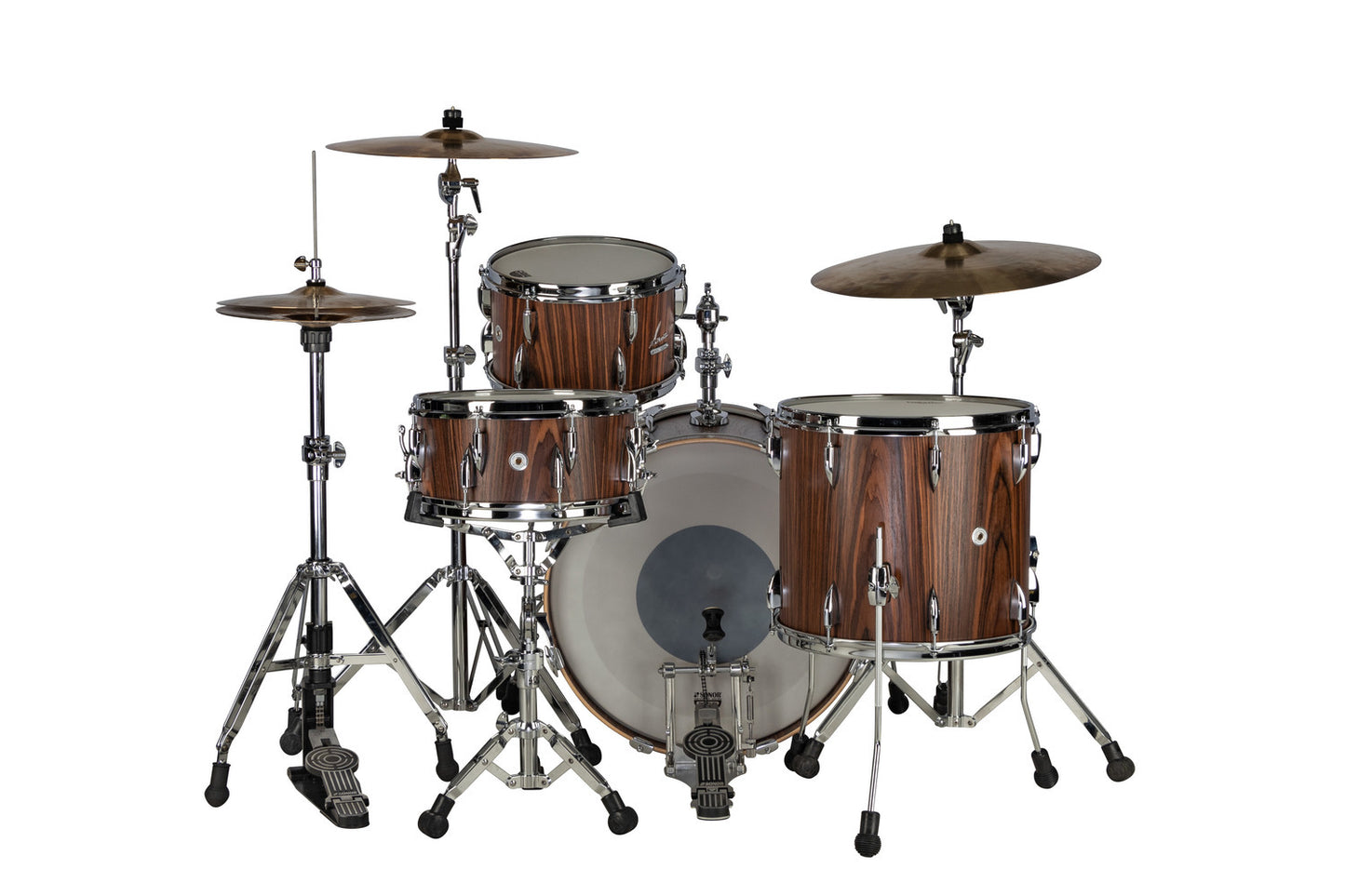 SONOR VINTAGE SERIES 22" 3PC SHELL PACK W/MOUNT-ROSEWOOD SEMI-GLOSS