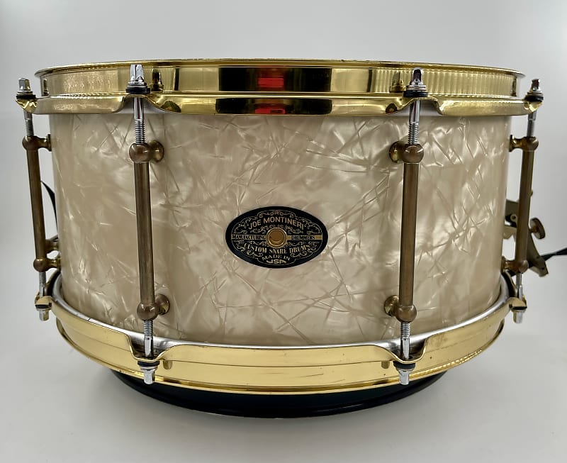 Montineri Custom 14"x6.5" White Marine Pearl Snare