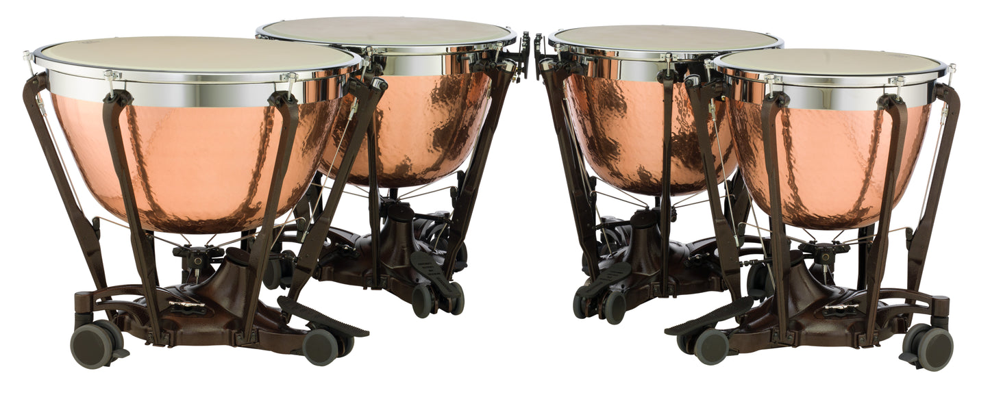 23", 26", 29", & 32" PROFESSIONAL GEN II TIMPANI, HAMMERED CAMBERED COPPER WITH FINE TUNERS