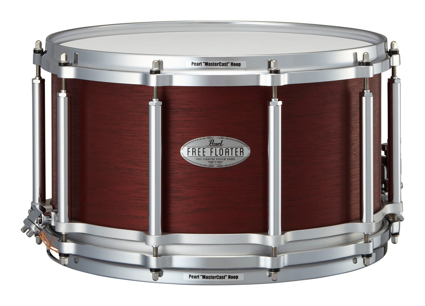 FREE FLOATING 14"X8" AFRICAN MAHOGANY SNARE DRUM