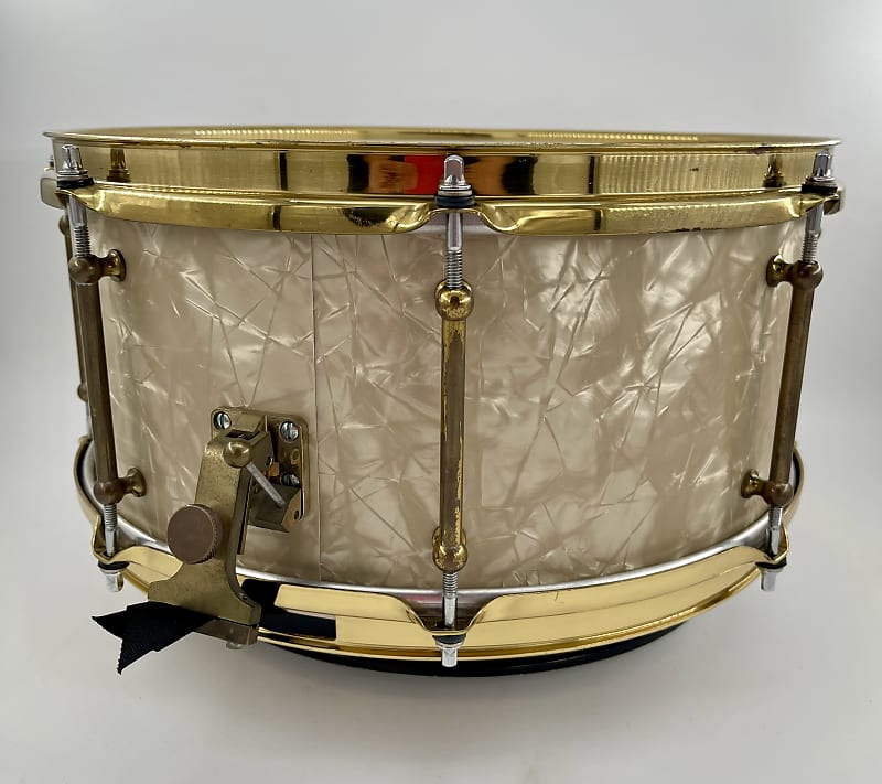 Montineri Custom 14"x6.5" White Marine Pearl Snare