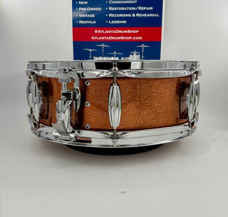 Lucky Drums Company 14" x 5" Artistic Copper Finish Snare-Lucky Drum Co-Atlanta Drum Shop