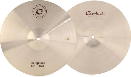 Turkish Cymbals Millennium Hi-hat Cymbals - 14 inch