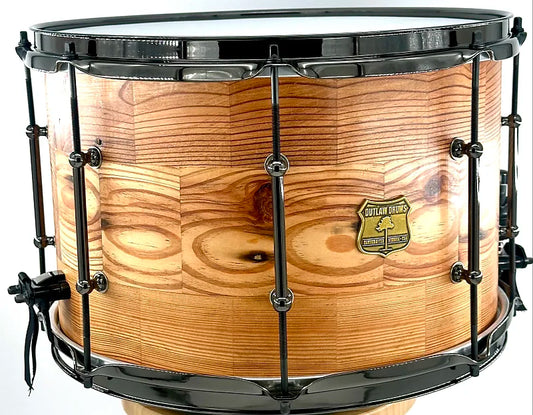 Outlaw Drums Heart Pine 14" x 9.5" Snare Drum