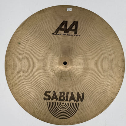 Sabian 18" AA Medium Thin Crash - 1528g