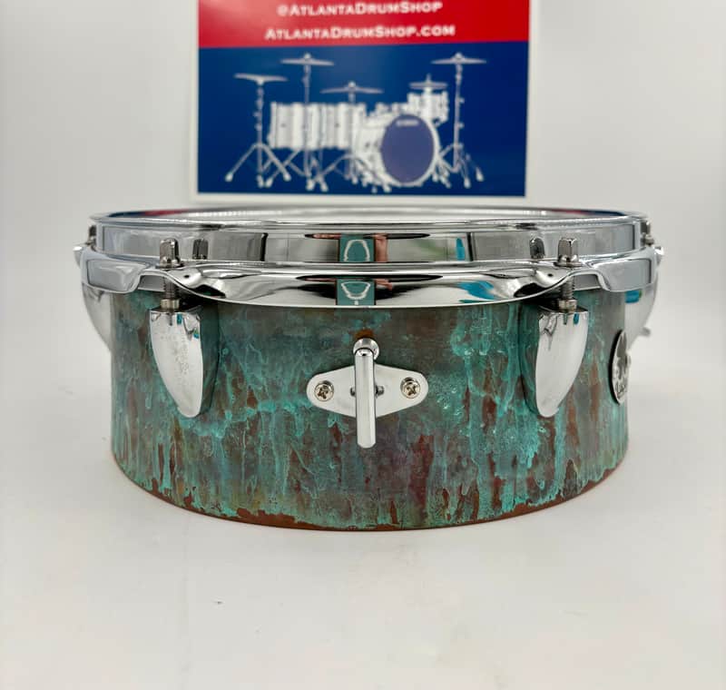 Lucky Drums Company 10" x 3.75" Chemical Pre-patina Aux Snare-Lucky Drum Co-Atlanta Drum Shop