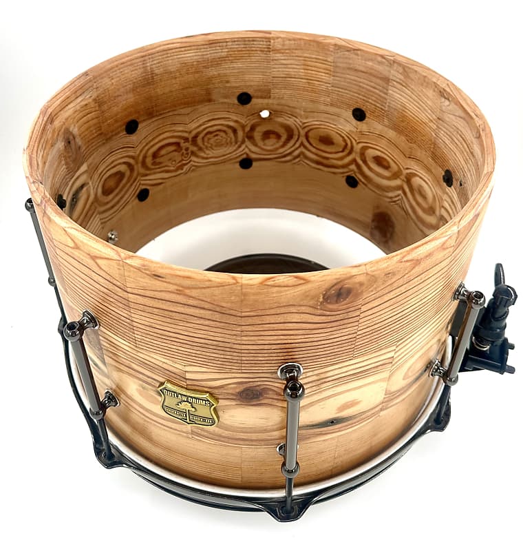 Outlaw Drums Heart Pine 14" x 9.5" Snare Drum