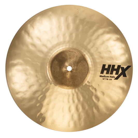 SABIAN 14" HHX Medium Hats Brilliant Finish