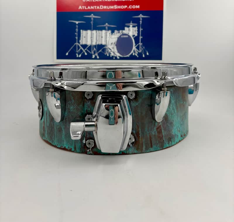 Lucky Drums Company 10" x 3.75" Chemical Pre-patina Aux Snare-Lucky Drum Co-Atlanta Drum Shop