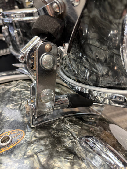 Slingerland Late 1950s & 1963 Black Diamond Pearl 4 Piece Radio King Drum Set