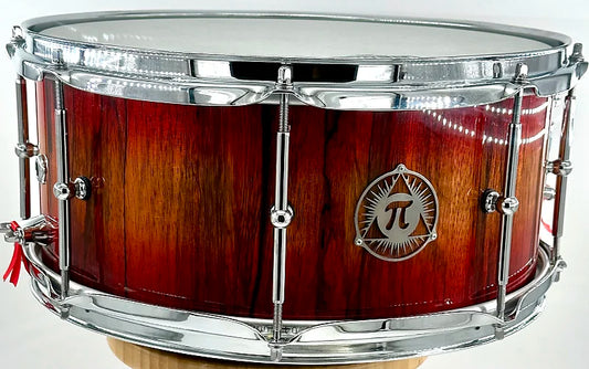 Pi Drum Company Black Limba Custom Snare Drum - 14x6.5"