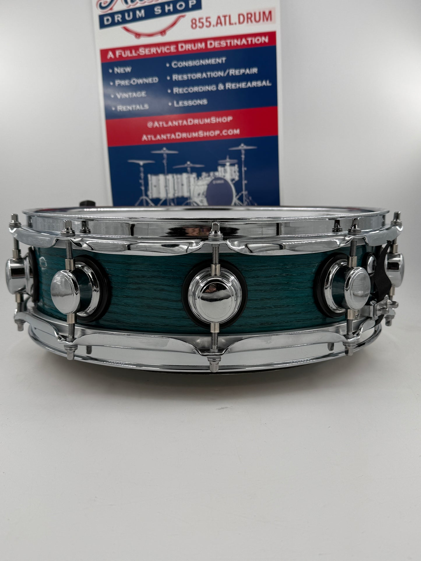 Wellingtone 14” x 4” “Lagoon Leibowitz” Red Oak Snare Drum