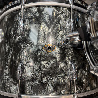 Slingerland Late 1950s & 1963 Black Diamond Pearl 4 Piece Radio King Drum Set