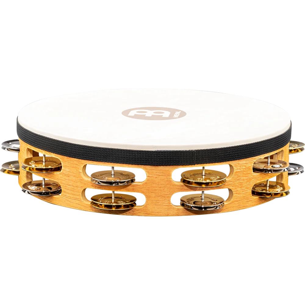 Meinl Percussion Recording-Combo Wood Tambourine - Double Row with Head