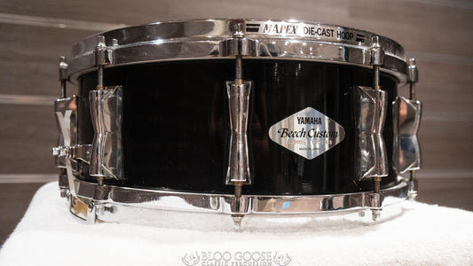 Yamaha Beech Custom 14" x 5.5" Snare Drum - Gloss Black Lacquer