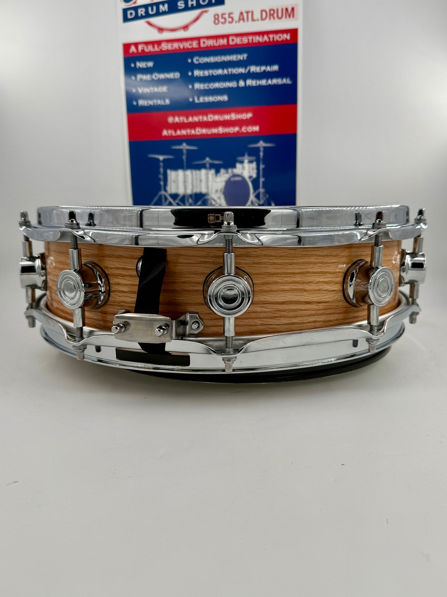 Wellingtone Custom Drum Co:  14” x 4” Red Oak Snare