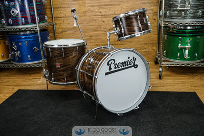 Premier 1960s Drum Kit 20/12/16 in Mahogany Swirl aka "Root Beer"