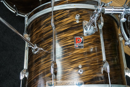 Premier 1960s Drum Kit 20/12/16 in Mahogany Swirl aka "Root Beer"