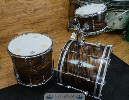 Premier 1960s Drum Kit 20/12/16 in Mahogany Swirl aka "Root Beer"