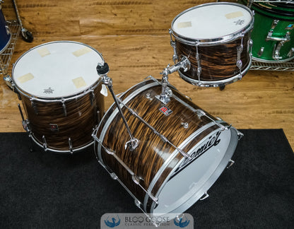 Premier 1960s Drum Kit 20/12/16 in Mahogany Swirl aka "Root Beer"