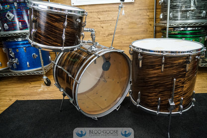 Premier 1960s Drum Kit 20/12/16 in Mahogany Swirl aka "Root Beer"