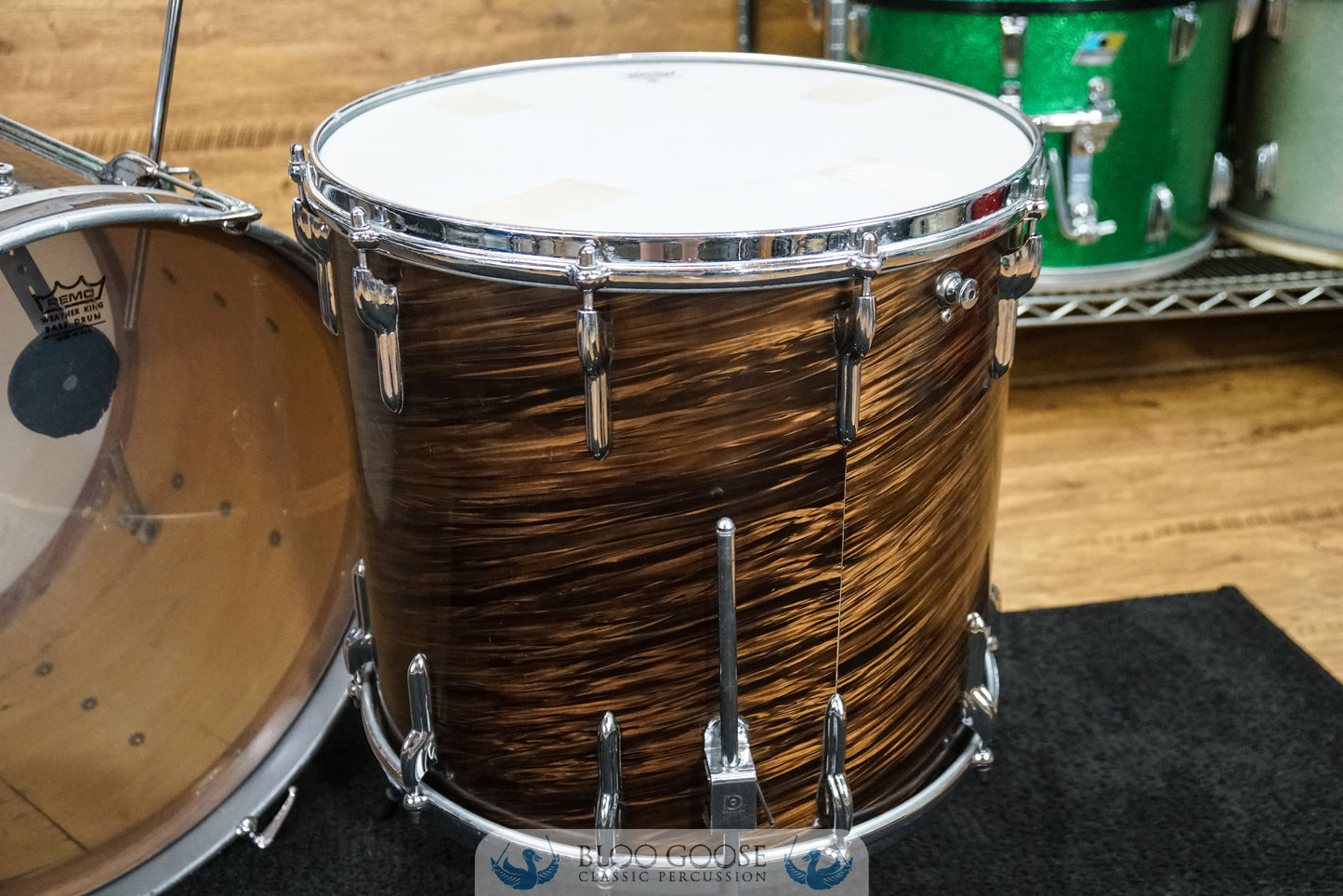 Premier 1960s Drum Kit 20/12/16 in Mahogany Swirl aka "Root Beer"