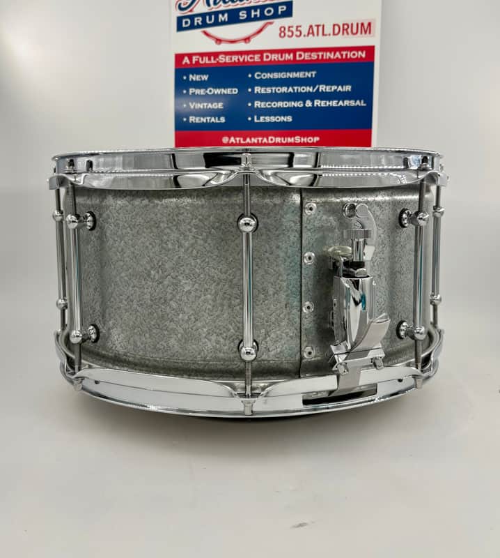 Lucky Drums Company 14"x 7" Galvanized Steel 8-Lug Snare-Lucky Drum Co-Atlanta Drum Shop