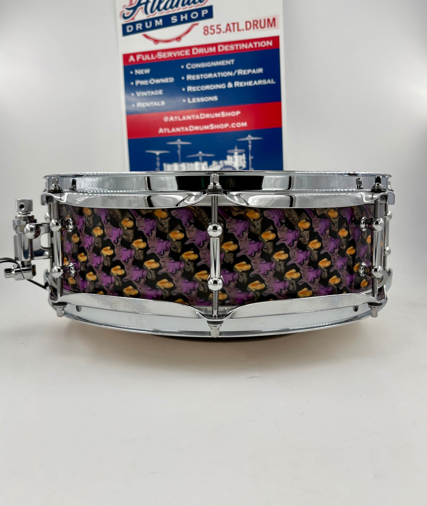 Montineri Custom 14x4 "Iris Tongue" Snare Drum