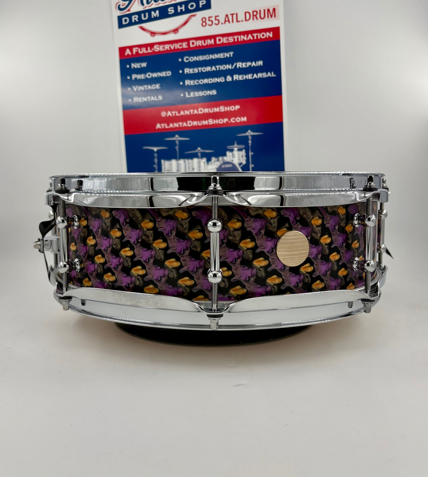 Montineri Custom 14x4 "Iris Tongue" Snare Drum