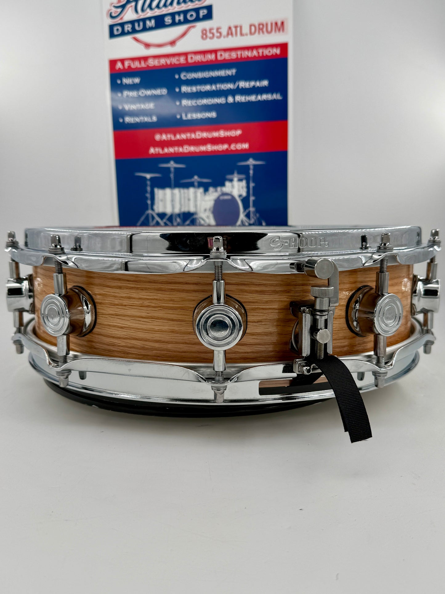 Wellingtone Custom Drum Co:  14” x 4” Red Oak Snare