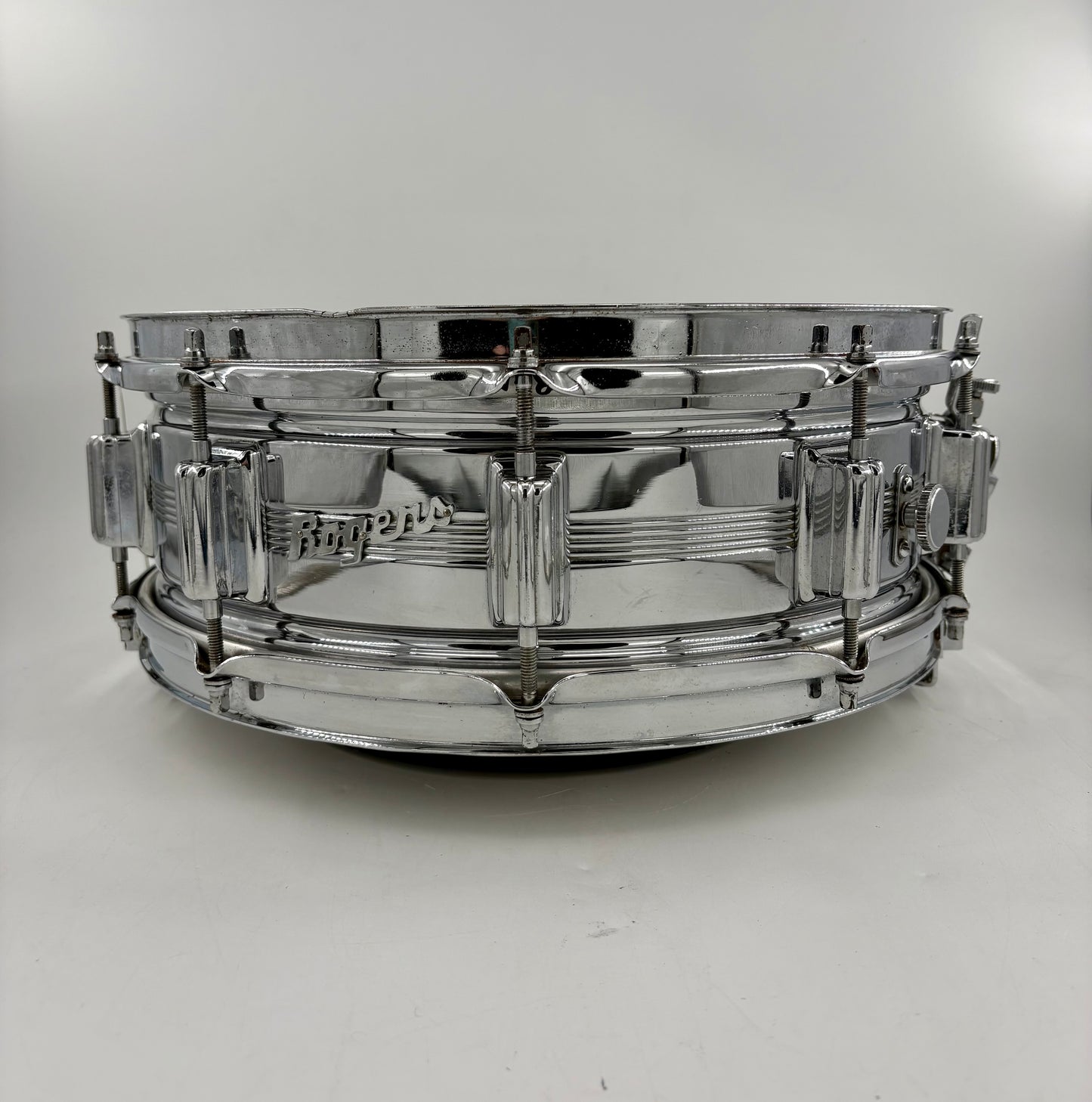 Vintage Rogers "5-Line" Dyna-Sonic 14" x 5" Chrome