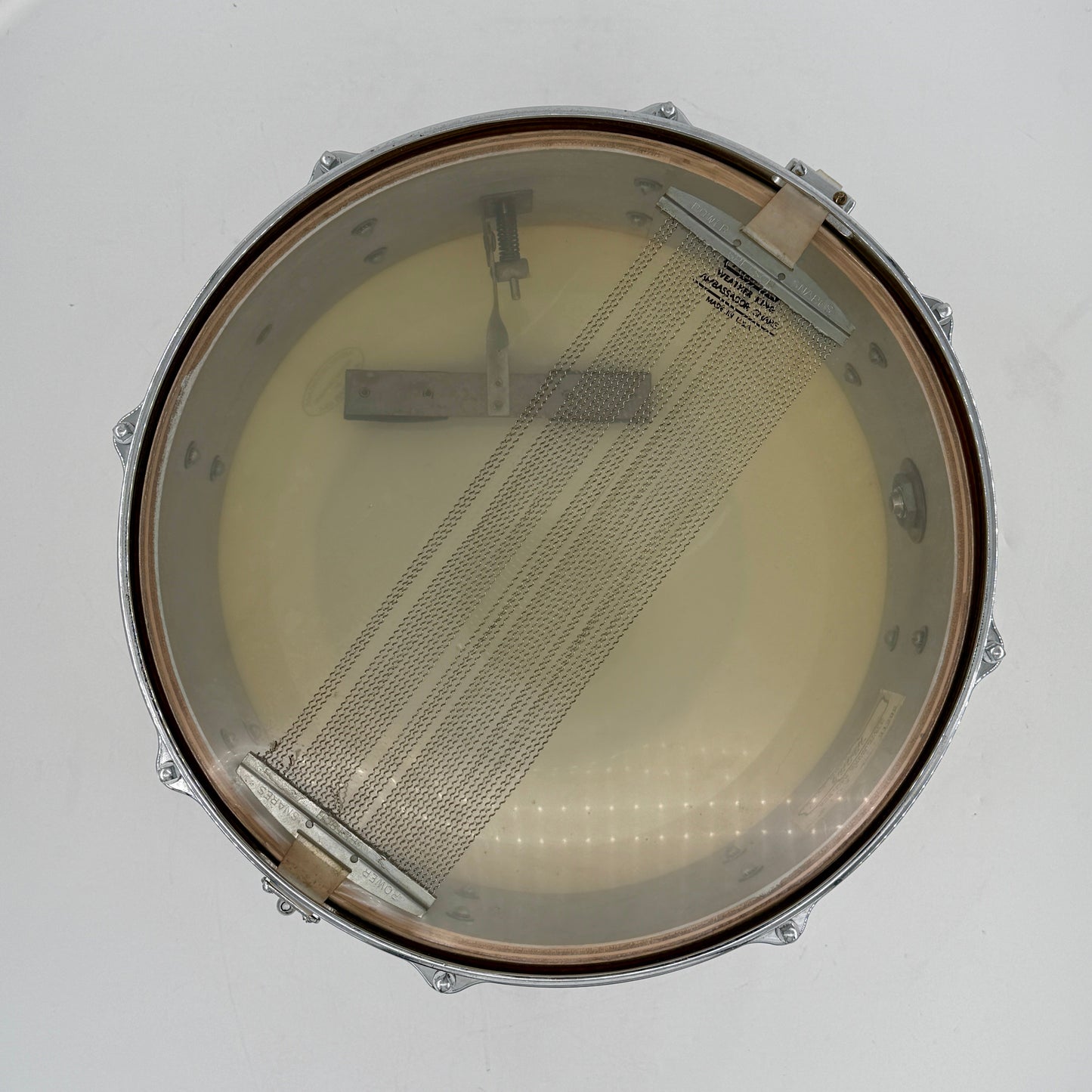 Gretsch 1966 Model 4157 8-Lug Snare Drum-  14" x 5.5" - Yellow Satin Flame
