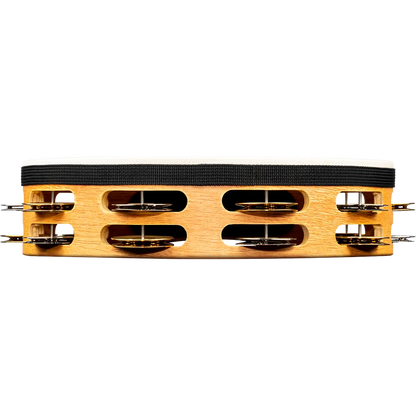 Meinl Percussion Recording-Combo Wood Tambourine - Double Row with Head