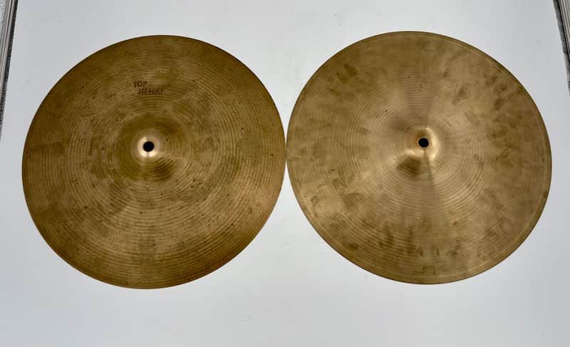 Zildjian 1970's Vintage 14" Light Hi-Hats (734g & 1,028g)-Zildjian-Atlanta Drum Shop