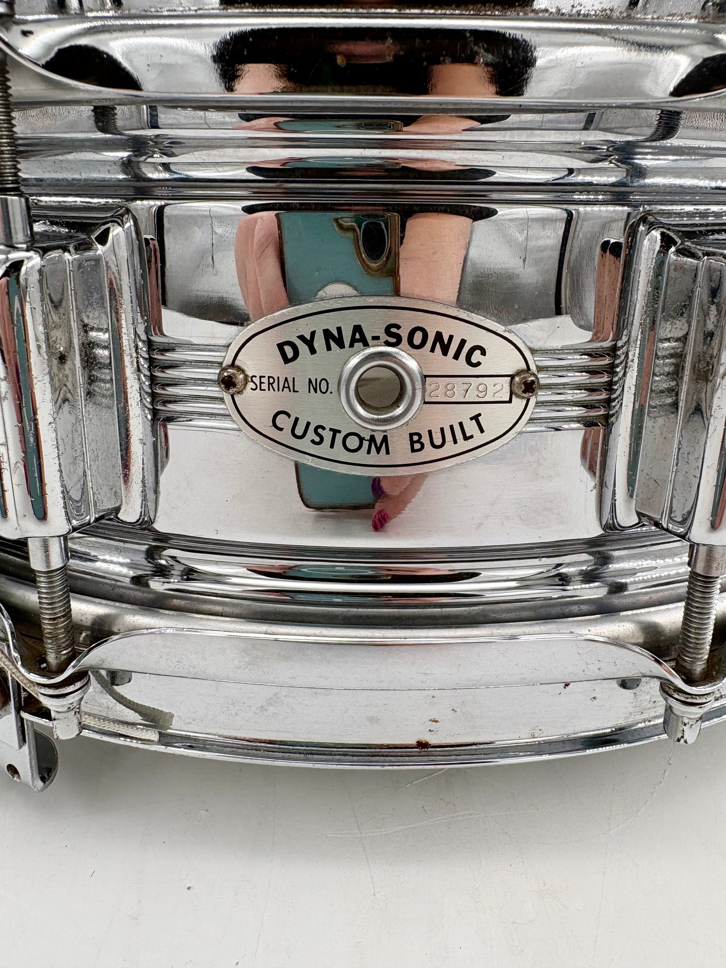 Vintage Rogers "5-Line" Dyna-Sonic 14" x 5" Chrome