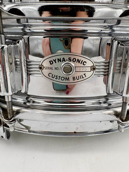 Vintage Rogers "5-Line" Dyna-Sonic 14" x 5" Chrome