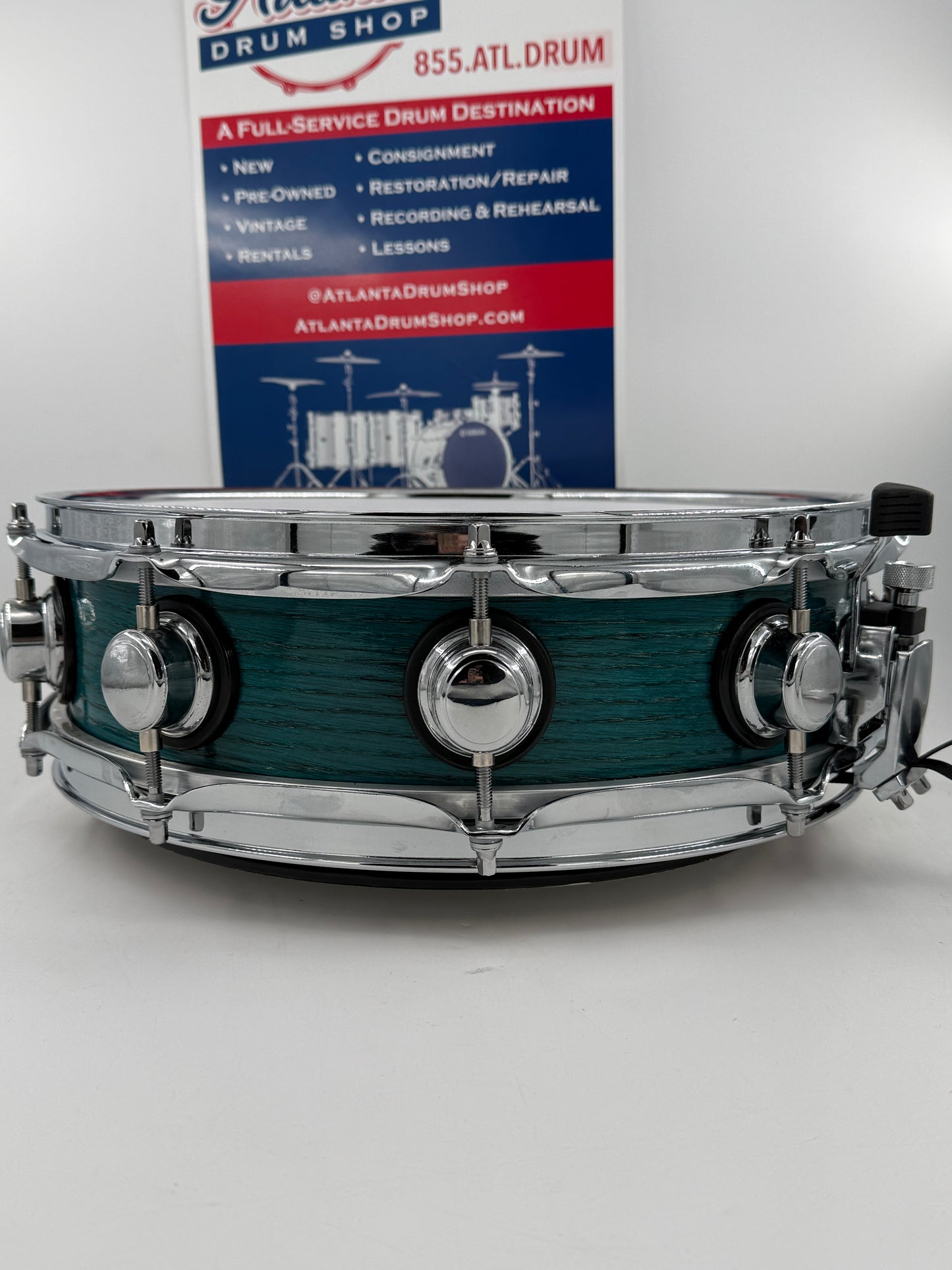 Wellingtone 14” x 4” “Lagoon Leibowitz” Red Oak Snare Drum