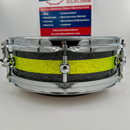 Montineri 12” x 4” Maple/Poplar Snare 2025 - Black/Green Sparkle-Montineri-Atlanta Drum Shop