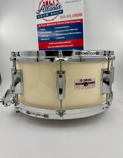 Yamaha 14x6.5 1988 8000 Series Tour Custom Snare - White